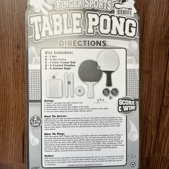 NEW Finger Sports Table Top Pong - Picture 2 of 4